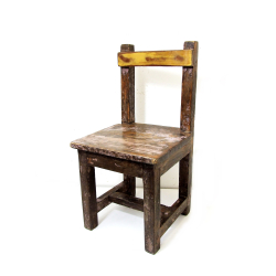 Krzesło Stołek dekoracyjny z drewna egzotycznego